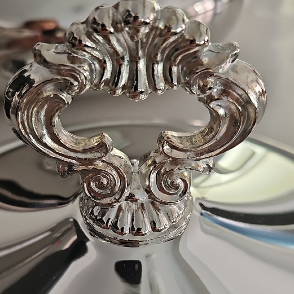 Silver Plated Pyrex Buffet Server - Picture 5 of 7